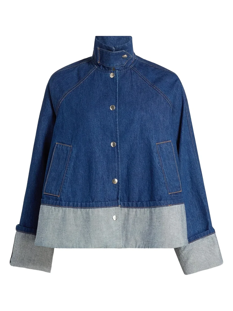 Women's The Wells Trapeze Denim Jacket Women's The Wells Trapeze Denim Jacket