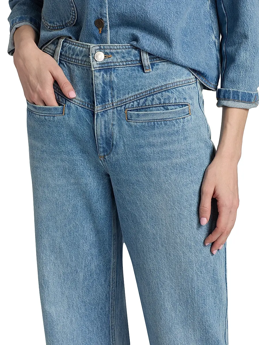 Ba&sh Women's Ranja Flared Wide-Leg Jeans | Thumbnail 6