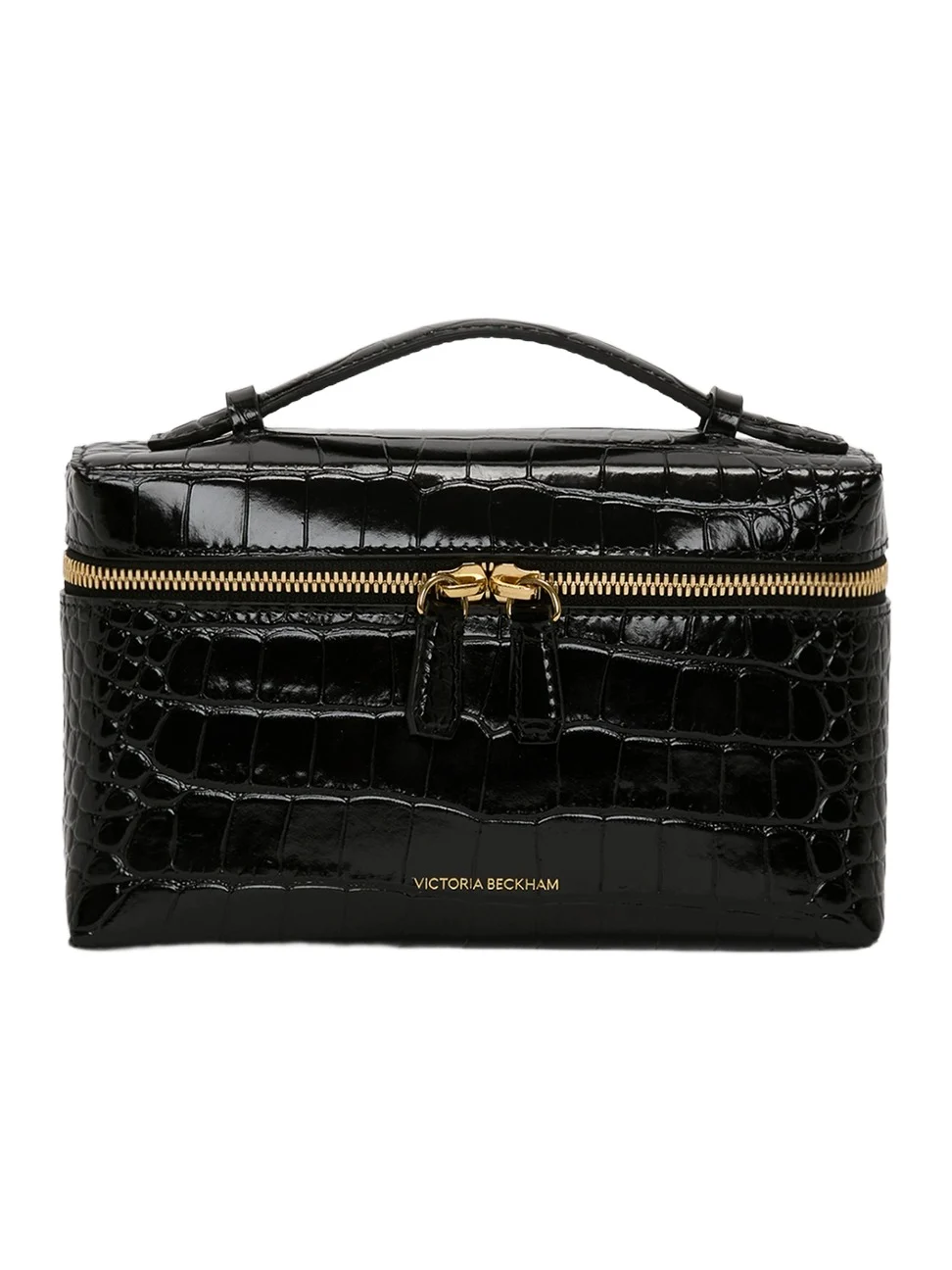 Women's Dorian Croc-Embossed Leather Vanity Bag Women's Dorian Croc-Embossed Leather Vanity Bag