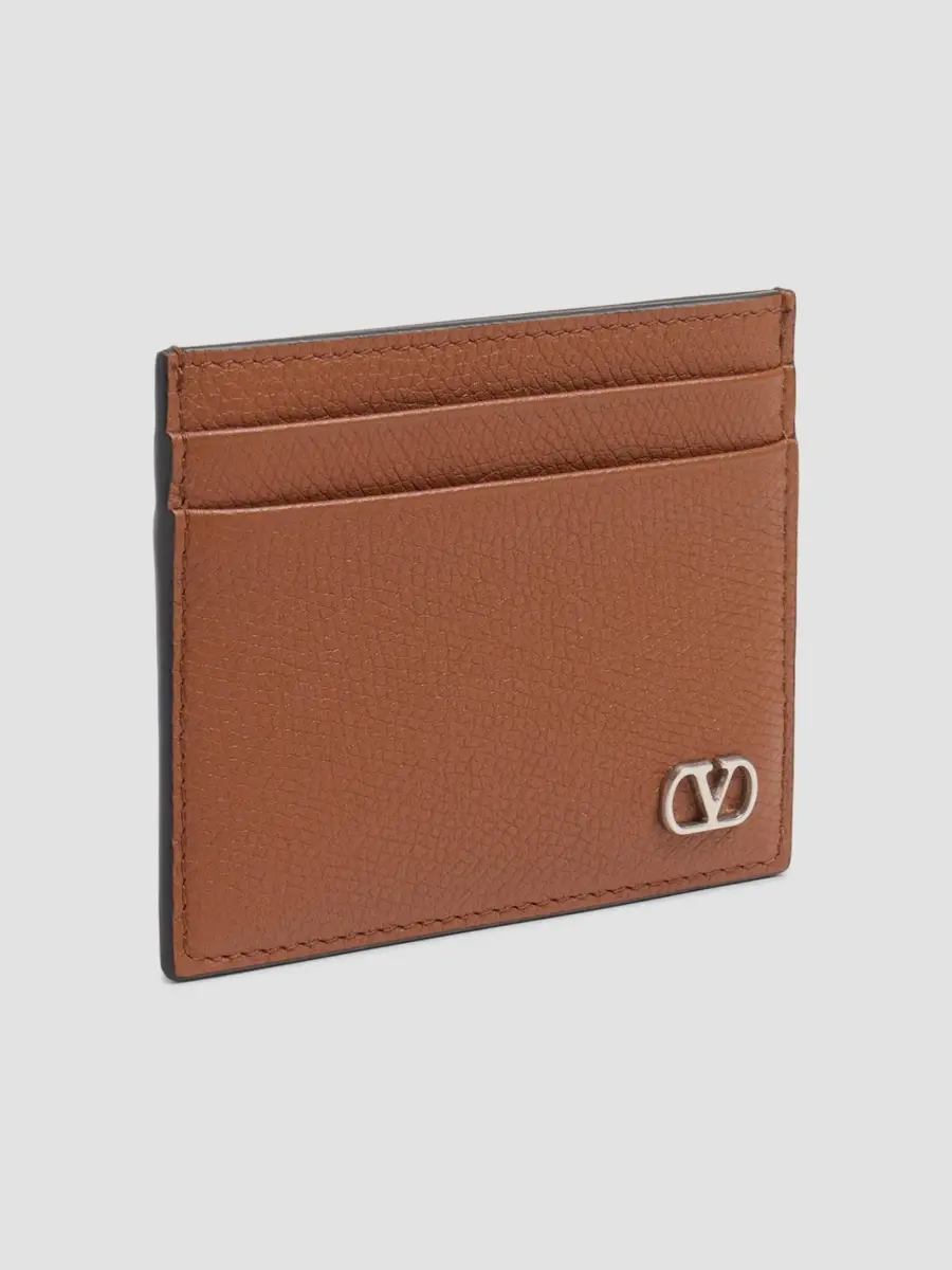 Valentino Men's VLogo Signature Grainy Calfskin Card Holder | Thumbnail 3 Valentino Men's VLogo Signature Grainy Calfskin Card Holder | Thumbnail 3