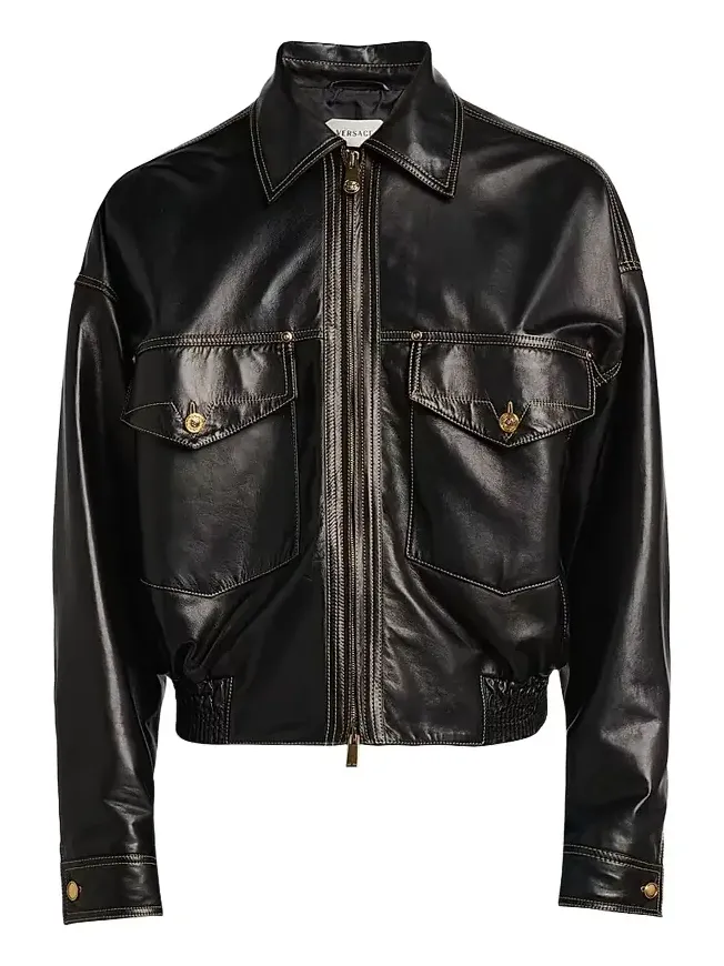 Men's Leather Bomber Jacket Men's Leather Bomber Jacket