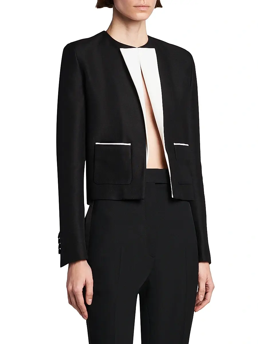 Tom Ford Women's Virgin Wool-Silk Jacket | Thumbnail 4 Tom Ford Women's Virgin Wool-Silk Jacket | Thumbnail 4