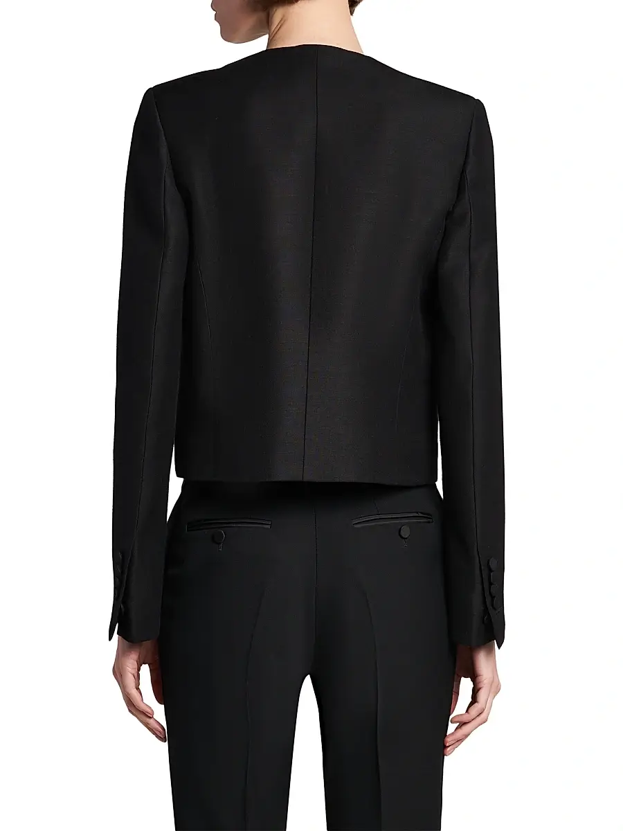 Tom Ford Women's Virgin Wool-Silk Jacket | Thumbnail 5 Tom Ford Women's Virgin Wool-Silk Jacket | Thumbnail 5