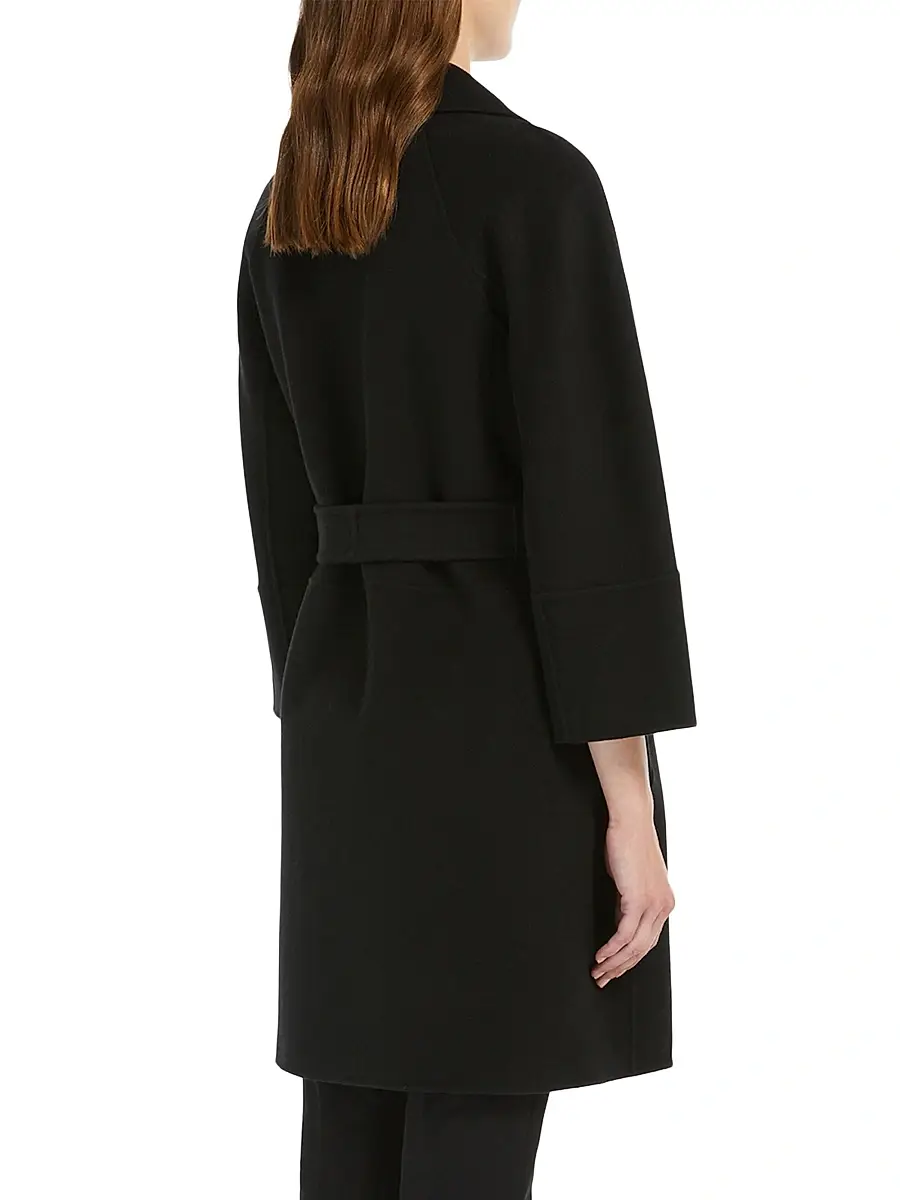 Max Mara Women's Short Double Faced Wool Coat | Thumbnail 4 Max Mara Women's Short Double Faced Wool Coat | Thumbnail 4