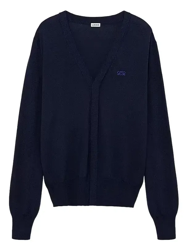Men's Logo Wool-Blend Cardigan