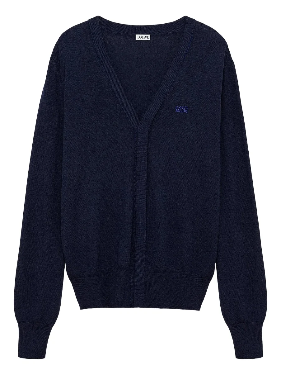 Men's Logo Wool-Blend Cardigan Men's Logo Wool-Blend Cardigan