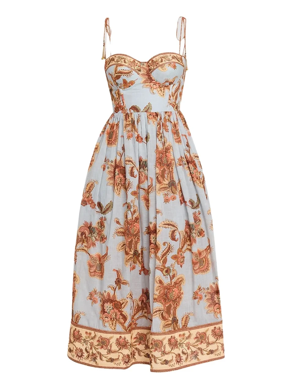 Women's Aster Printed Corset Midi Dress Women's Aster Printed Corset Midi Dress