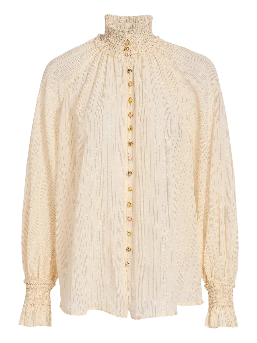 Women's Aster Cotton-Silk Voile Blouse