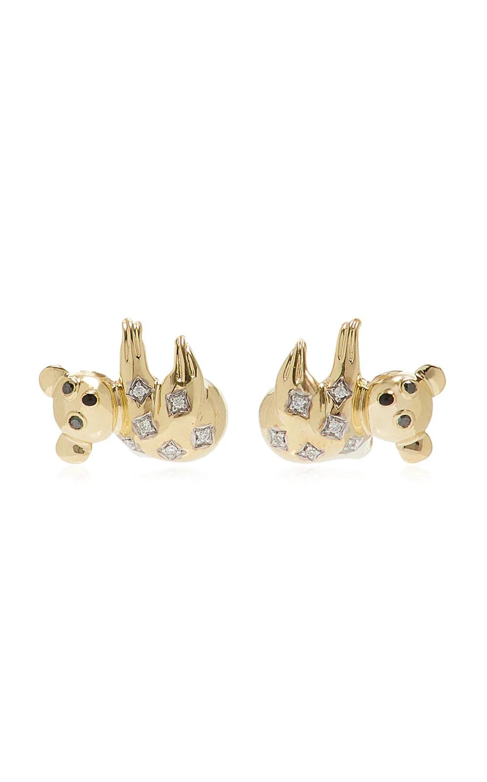 Koala 9K Yellow Gold Multi-Stone Earrings