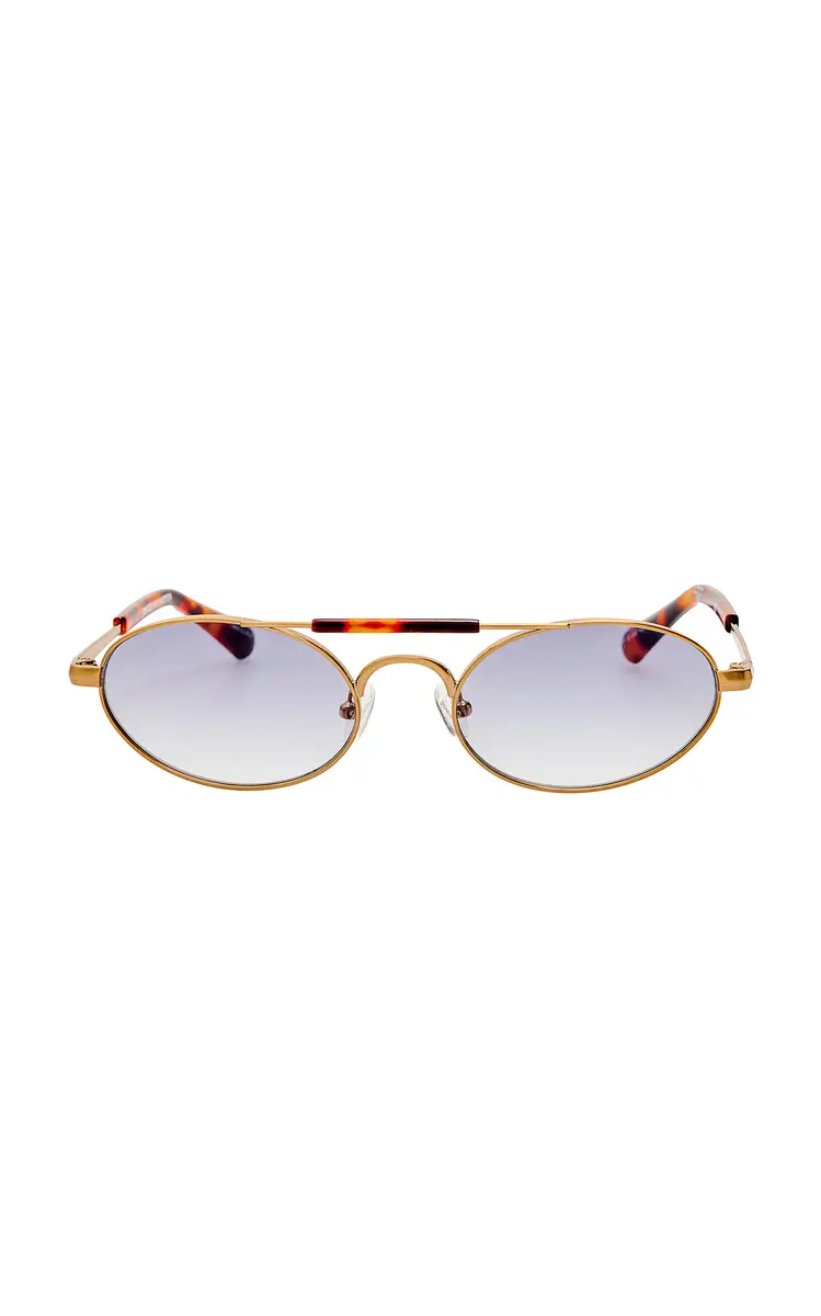 Dries Van Noten Aviator-Frame Metal Sunglasses