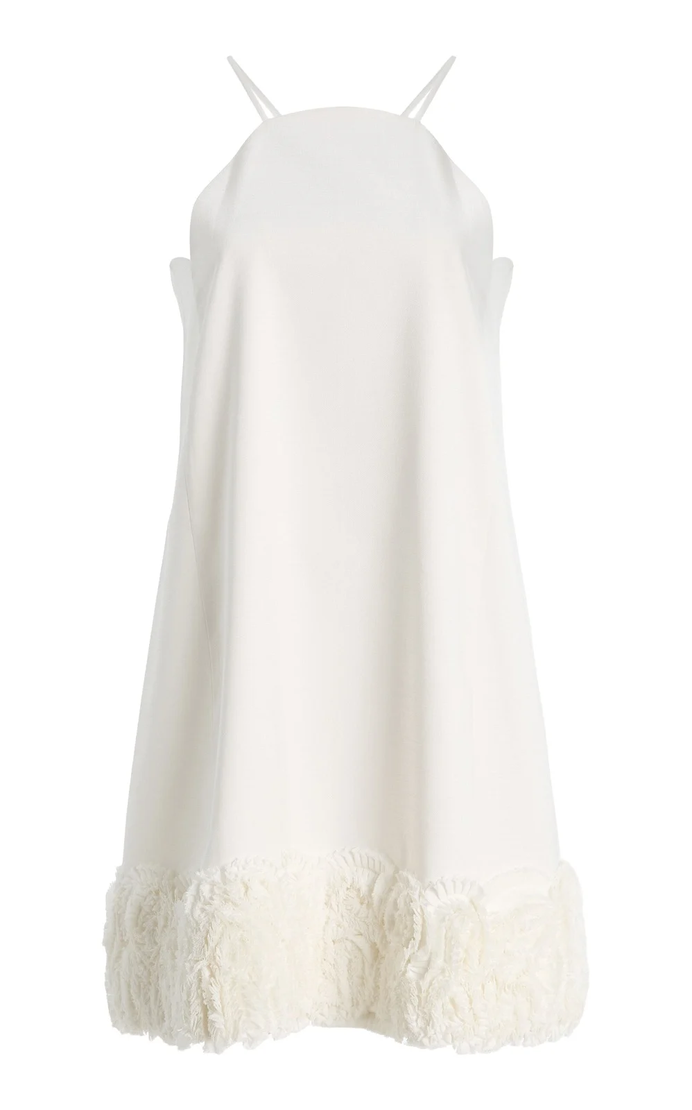 Merano Ruffled Crepe Mini Dress Merano Ruffled Crepe Mini Dress