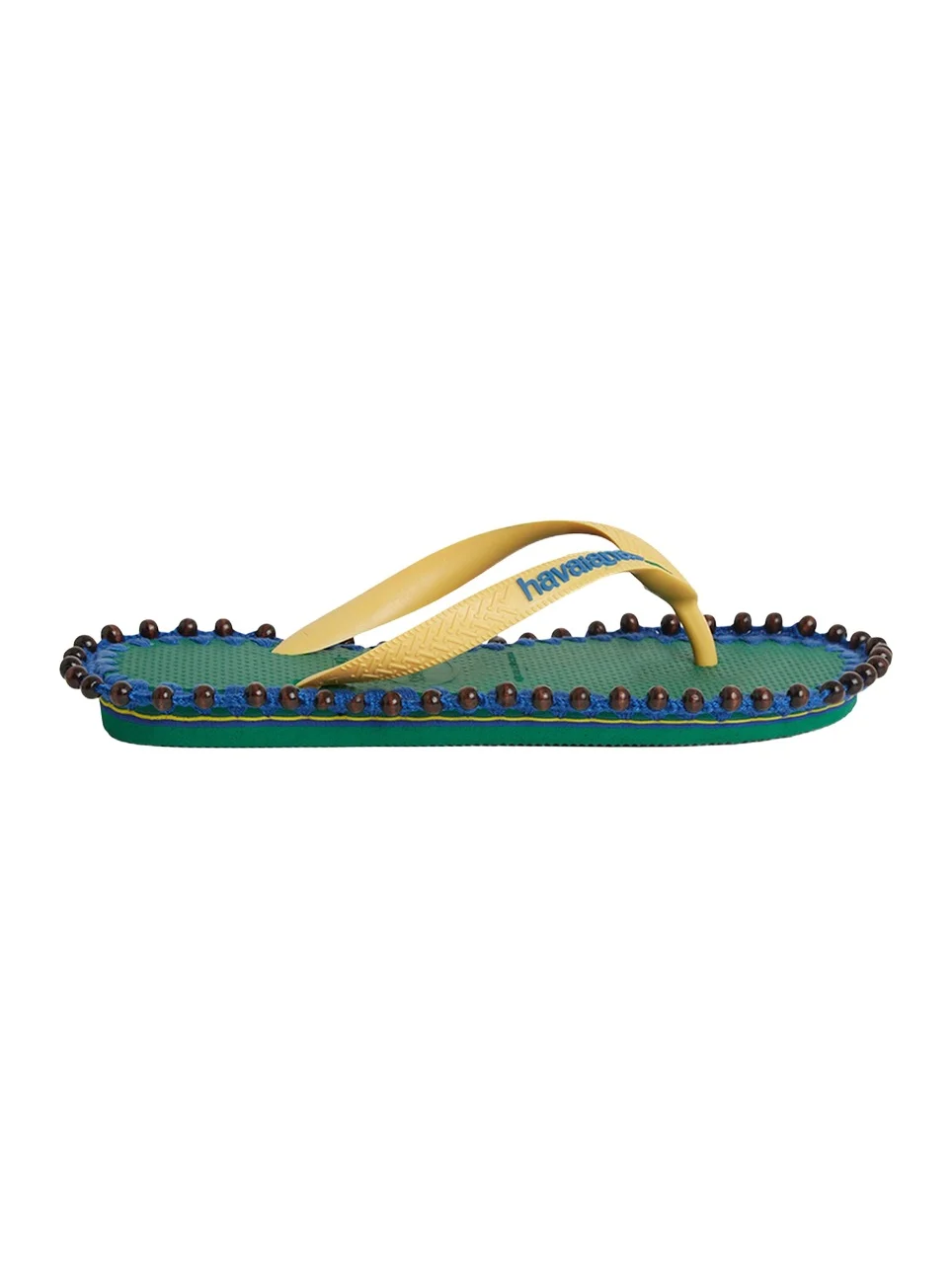 Tressé Tressé x Havaianas Avaia Wood-Beaded Rubber Sandals