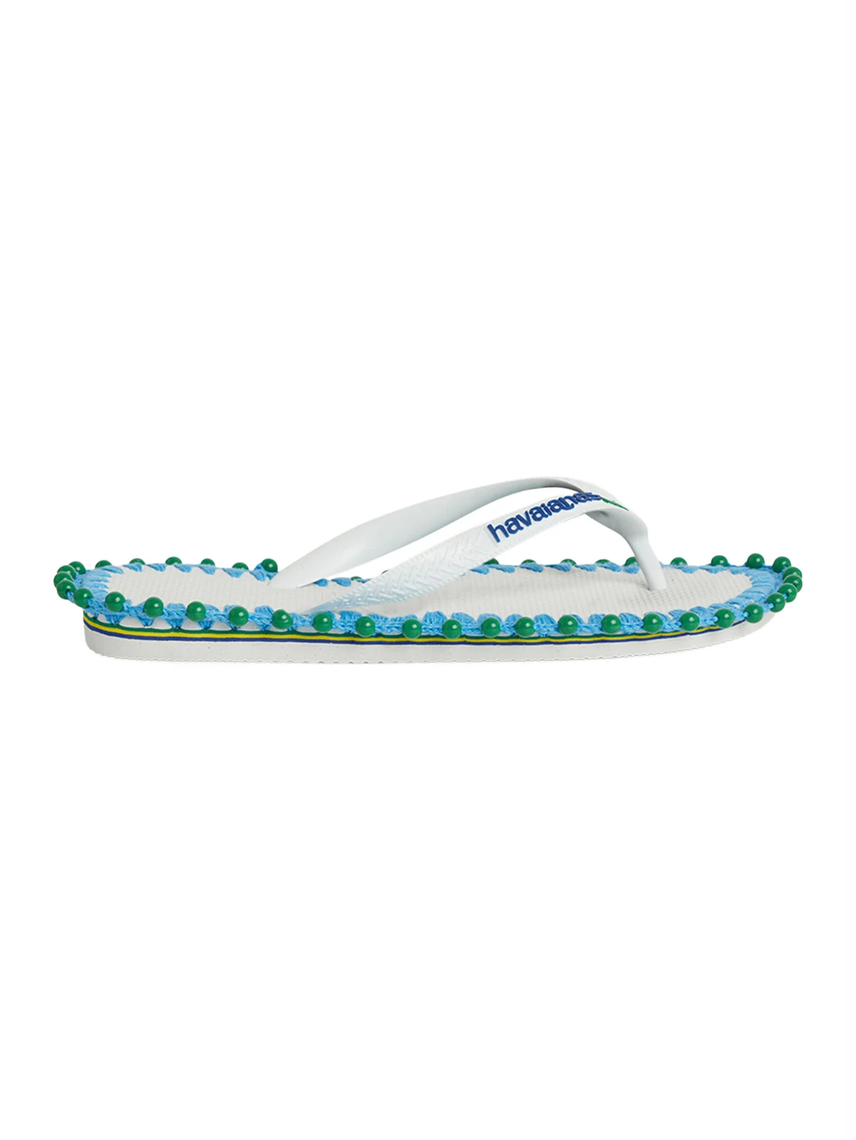 Tressé Tressé x Havaianas Avaia Wood-Beaded Rubber Sandals