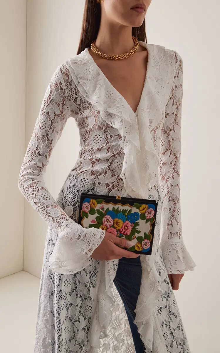 Olympia Le-Tan Exclusive Flowers Book Clutch | Thumbnail 2