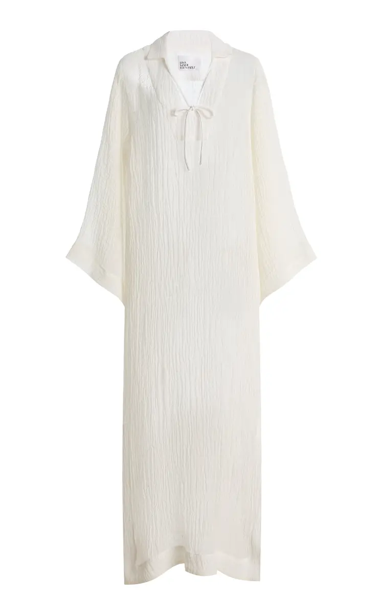 Lisa Marie Fernandez Linen-Blend Maxi Tunic Caftan | Thumbnail 8 Lisa Marie Fernandez Linen-Blend Maxi Tunic Caftan | Thumbnail 8
