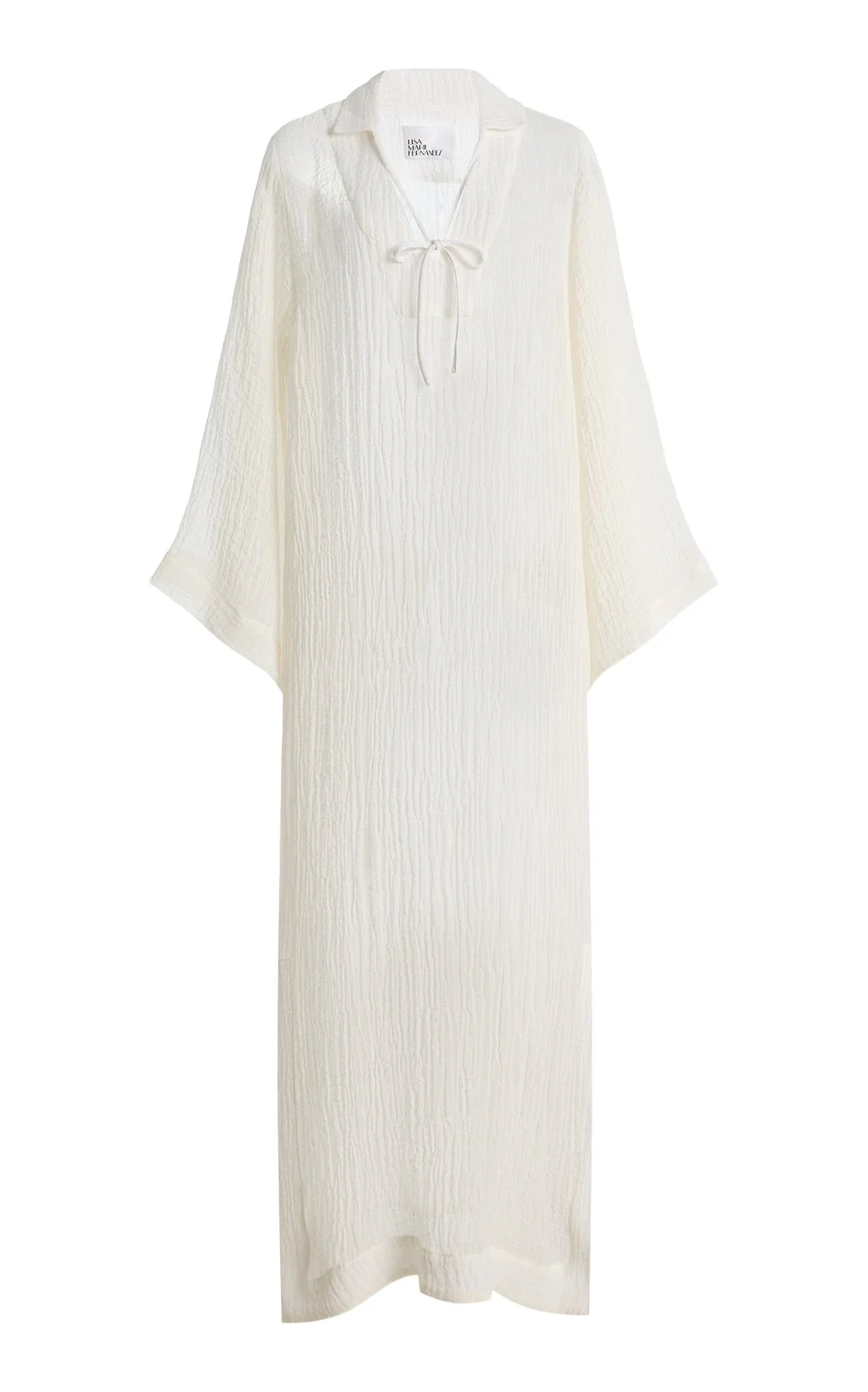 Linen-Blend Maxi Tunic Caftan Linen-Blend Maxi Tunic Caftan
