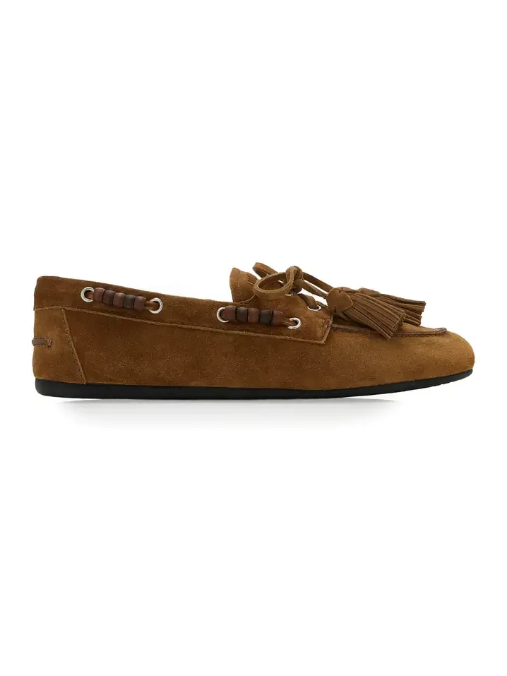 Beaded Suede Moccasins