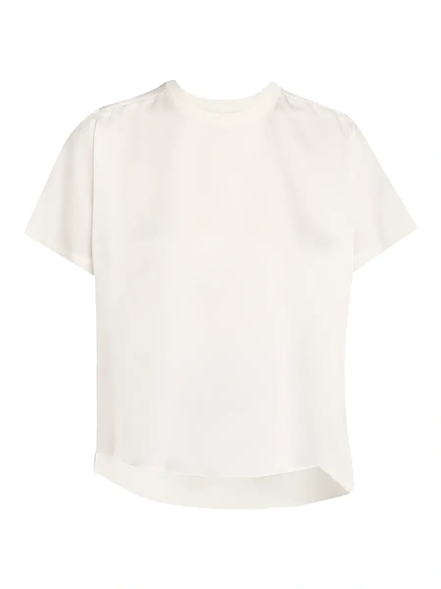 Simkhai Women's Addy Knit-Back T-Shirt | Image 1 Simkhai Women's Addy Knit-Back T-Shirt | Image 1