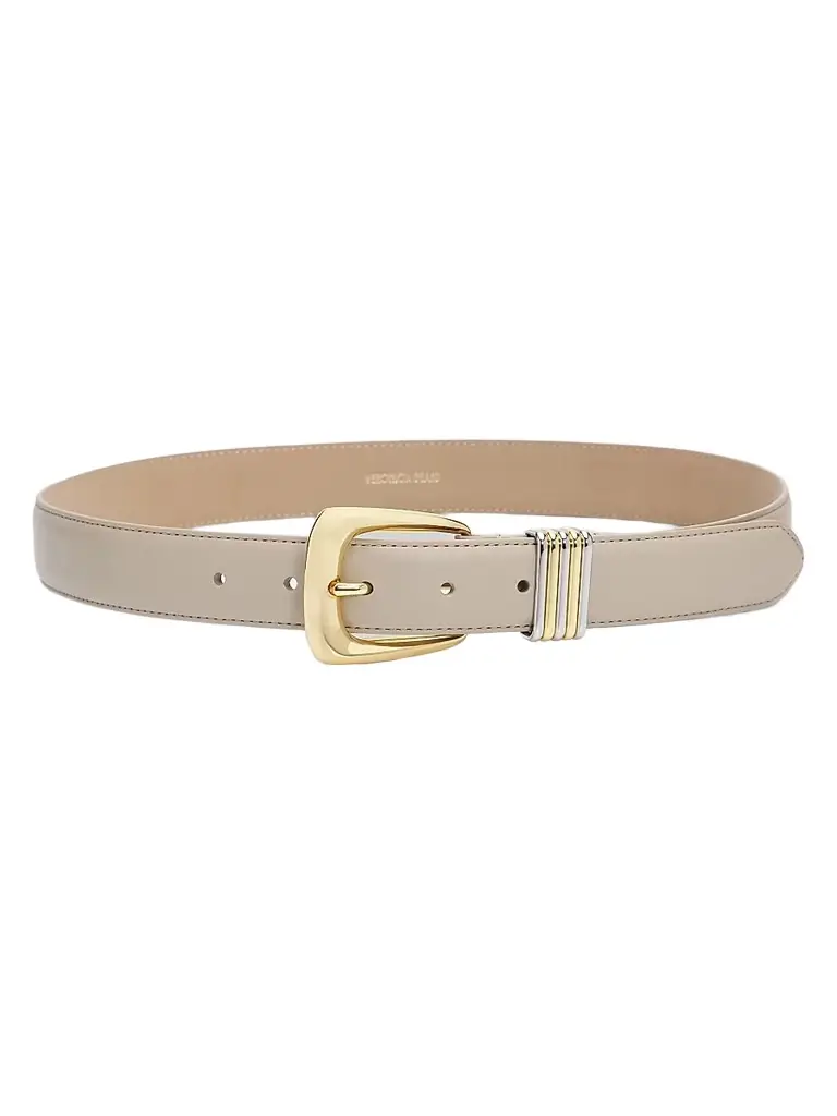 Veronica Beard Women's Arch Leather Belt | Image 1 Veronica Beard Women's Arch Leather Belt | Image 1