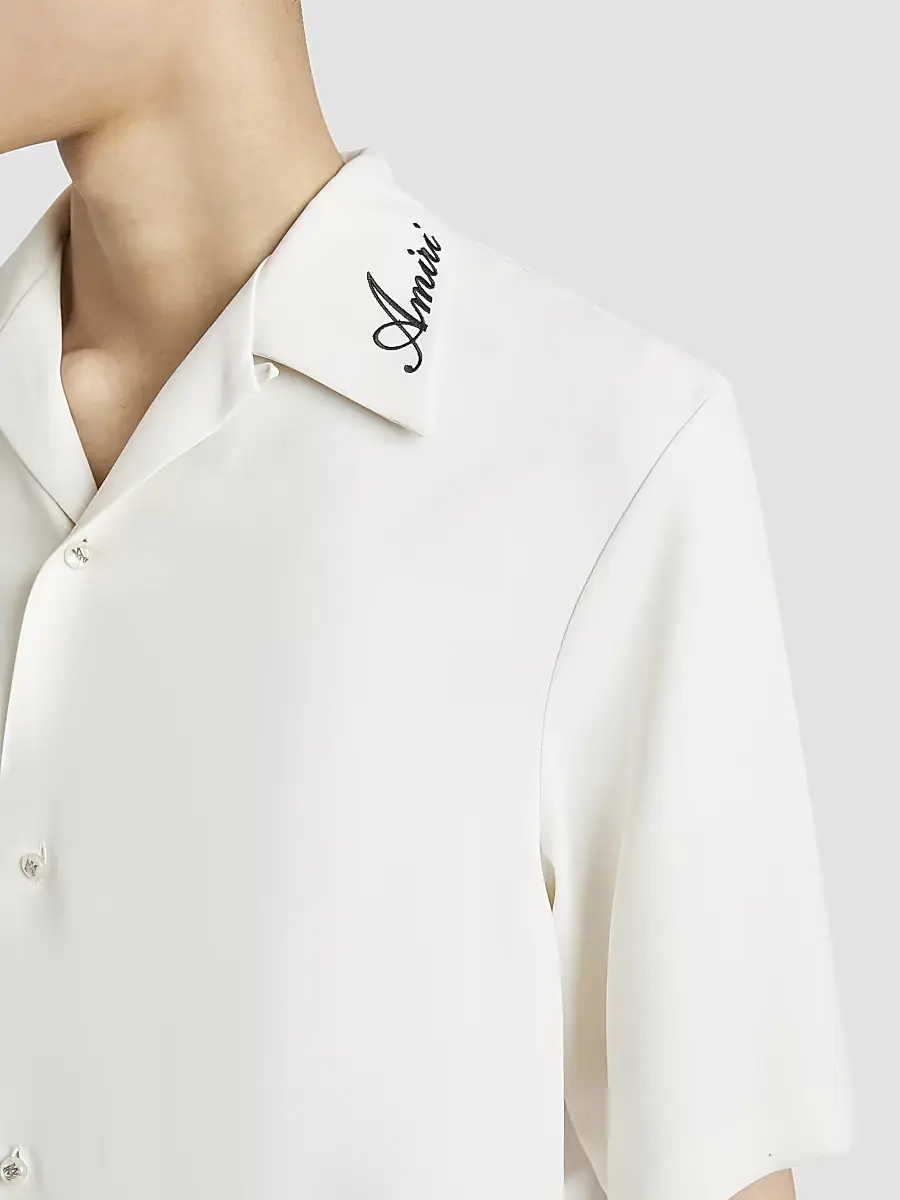 AMIRI Men's Embroidered Collar Camp Shirt | Thumbnail 5 AMIRI Men's Embroidered Collar Camp Shirt | Thumbnail 5