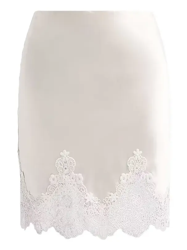Women's Wisteria Lace Combo Liquid Satin Skirt