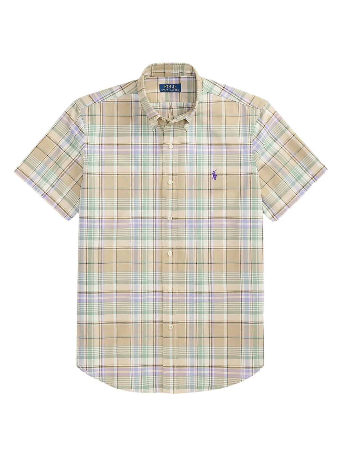Men's Classic-Fit Plaid Short-Sleeve Oxford Shirt Men's Classic-Fit Plaid Short-Sleeve Oxford Shirt