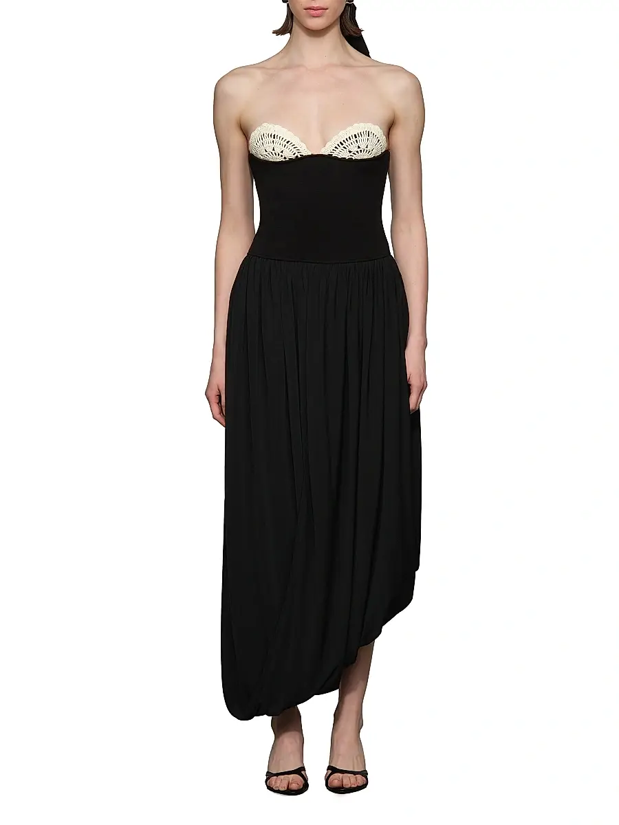 Et Ochs Women's Noa Strapless Assymetric Maxi Dress | Thumbnail 2