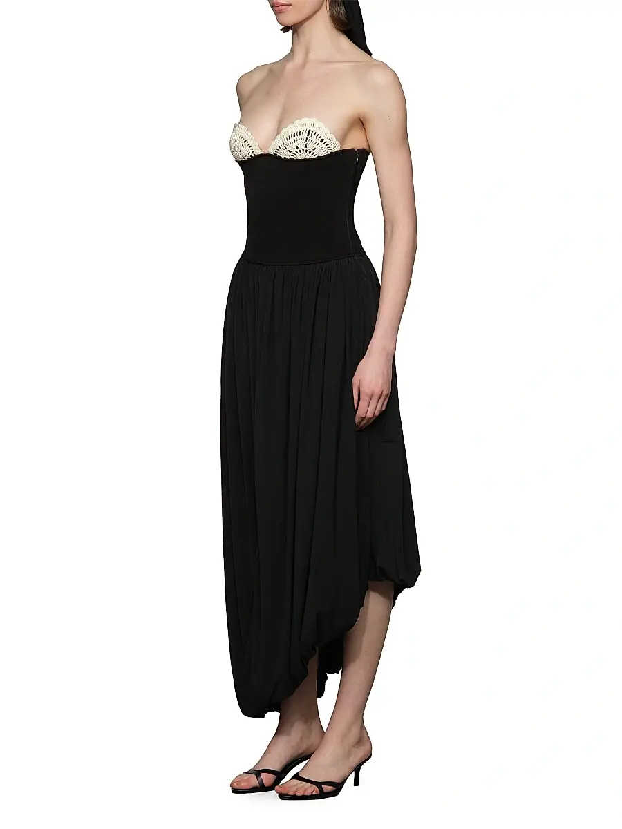 Et Ochs Women's Noa Strapless Assymetric Maxi Dress | Thumbnail 3