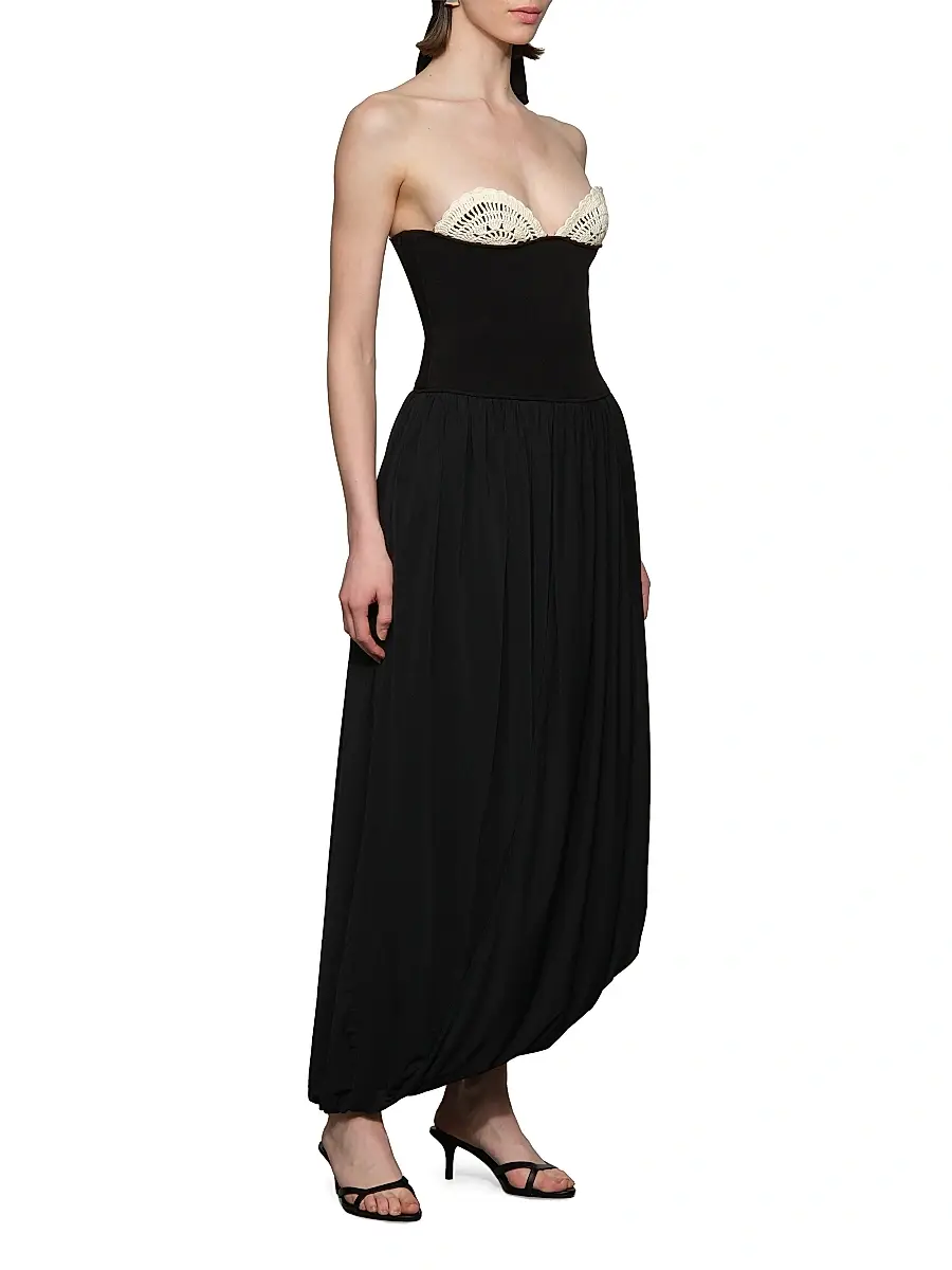 Et Ochs Women's Noa Strapless Assymetric Maxi Dress | Thumbnail 4