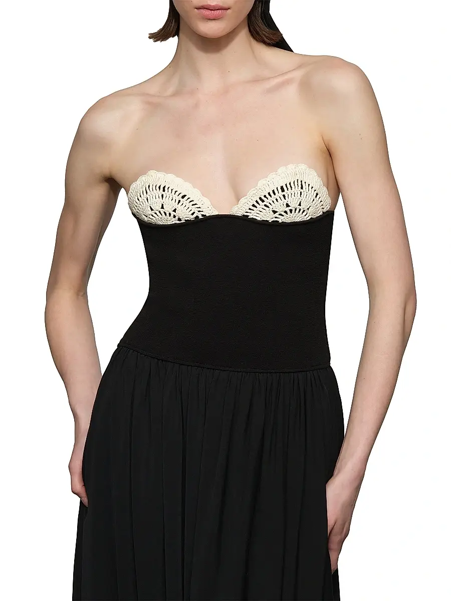 Et Ochs Women's Noa Strapless Assymetric Maxi Dress | Thumbnail 6