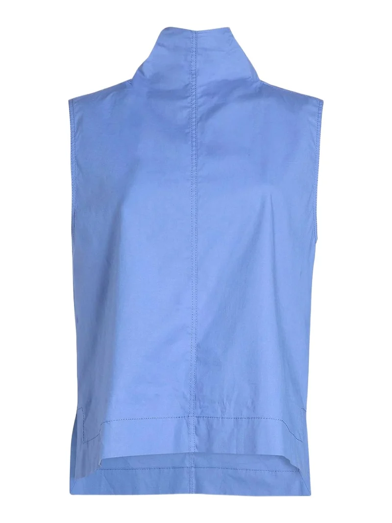 Brandon Maxwell Women's The Finn Cotton Sleeveless Top