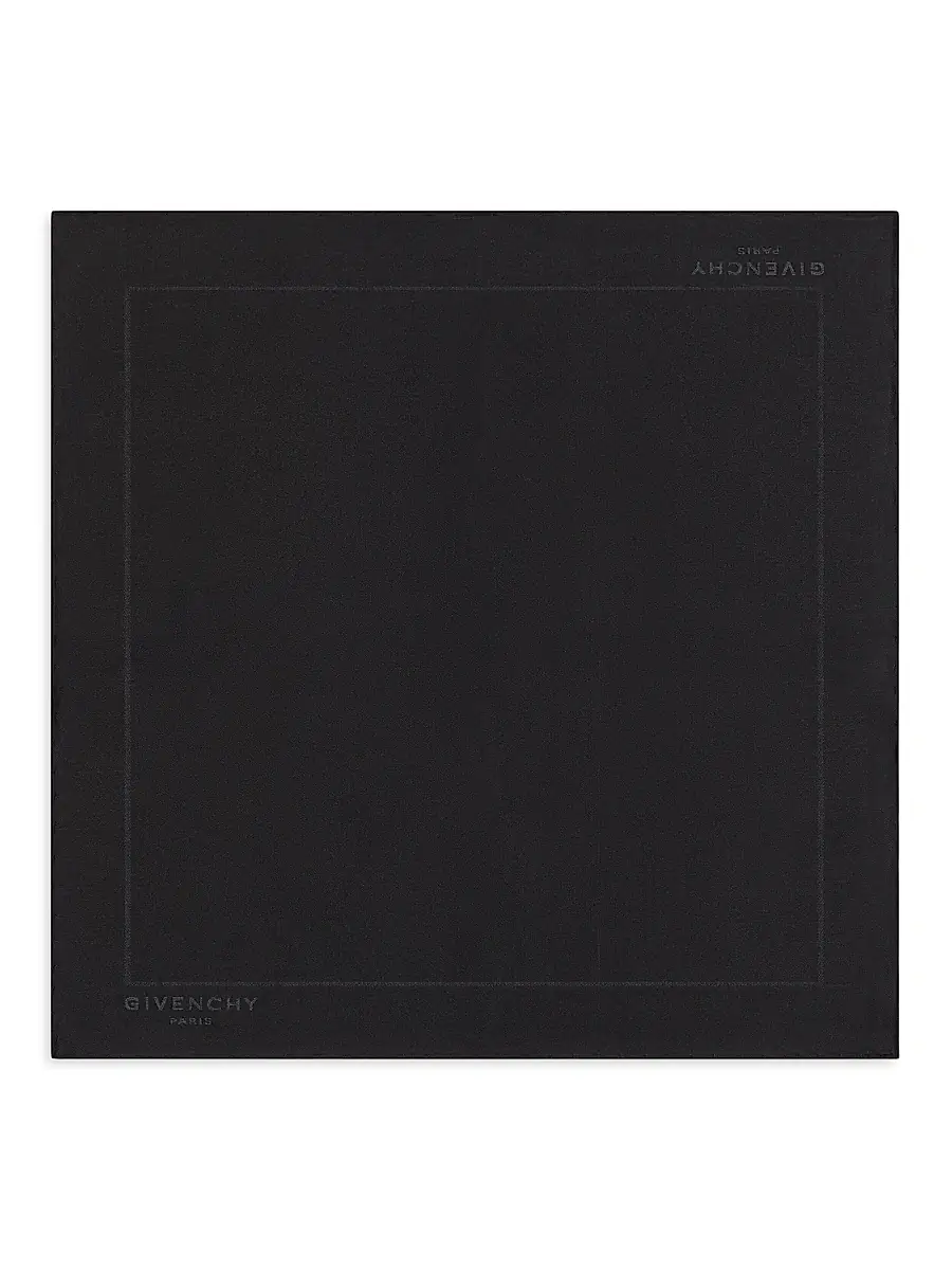 Givenchy Men's Paris Pocket Square in Silk Jacquard | Image 1 Givenchy Men's Paris Pocket Square in Silk Jacquard | Image 1