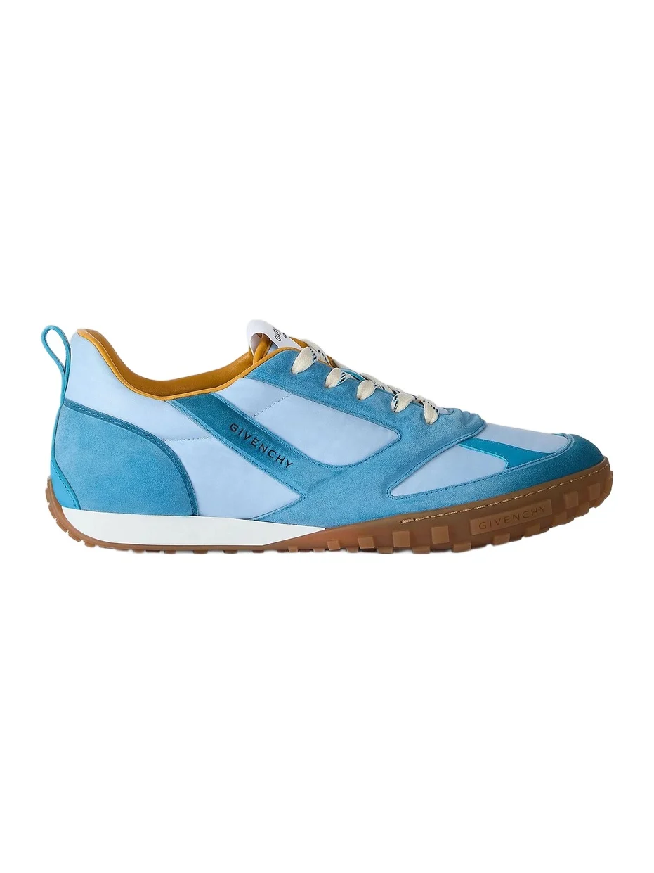 Givenchy Men's Glide Sneakers in Nylon and Suede - Navy Light Blue