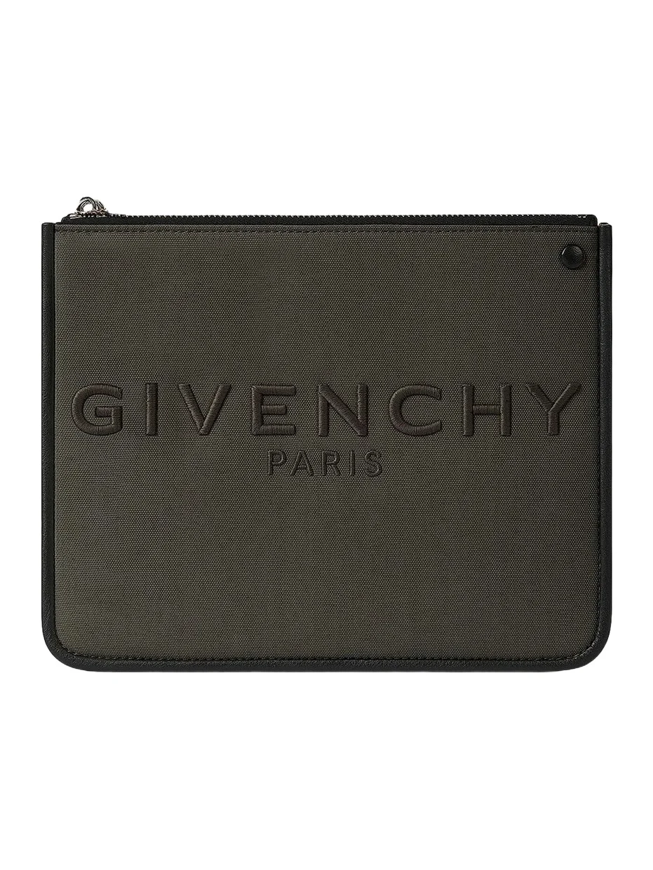 Givenchy Men's Cargo Pouch in Canvas - Taupe
