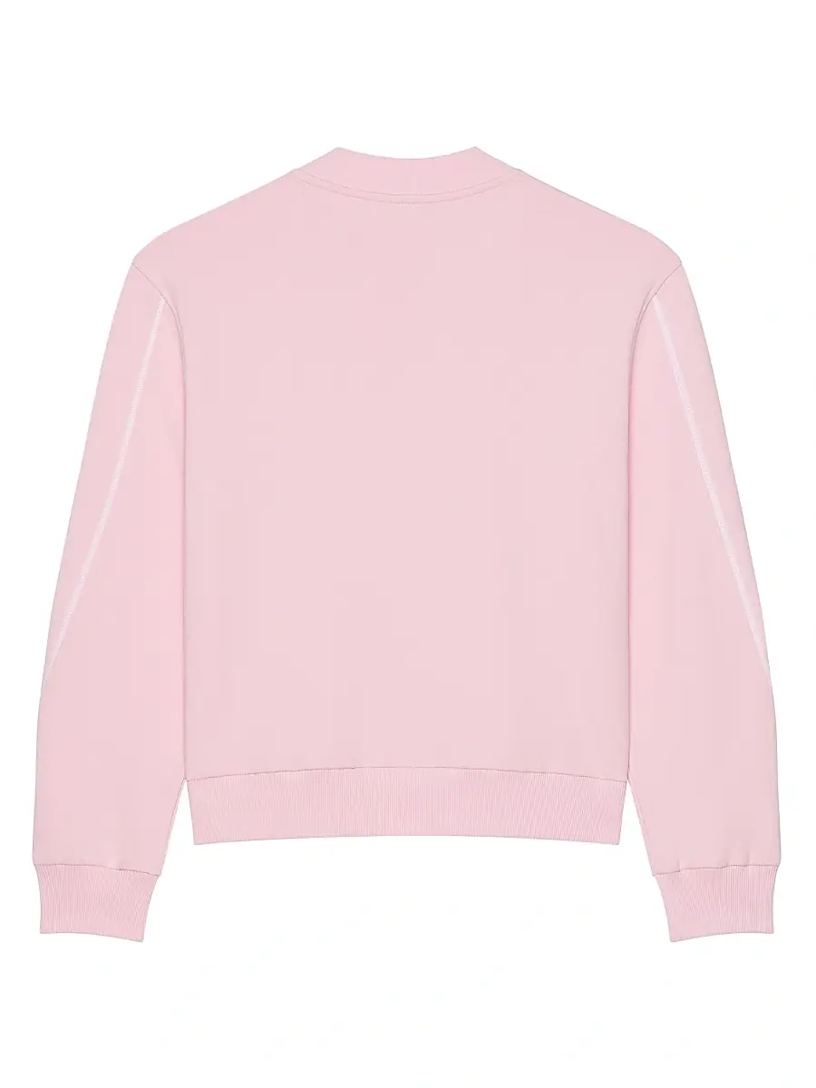 Givenchy Men's Couture Seam Sweatshirt in Fleece - Light Pink | Thumbnail 2 Givenchy Men's Couture Seam Sweatshirt in Fleece - Light Pink | Thumbnail 2