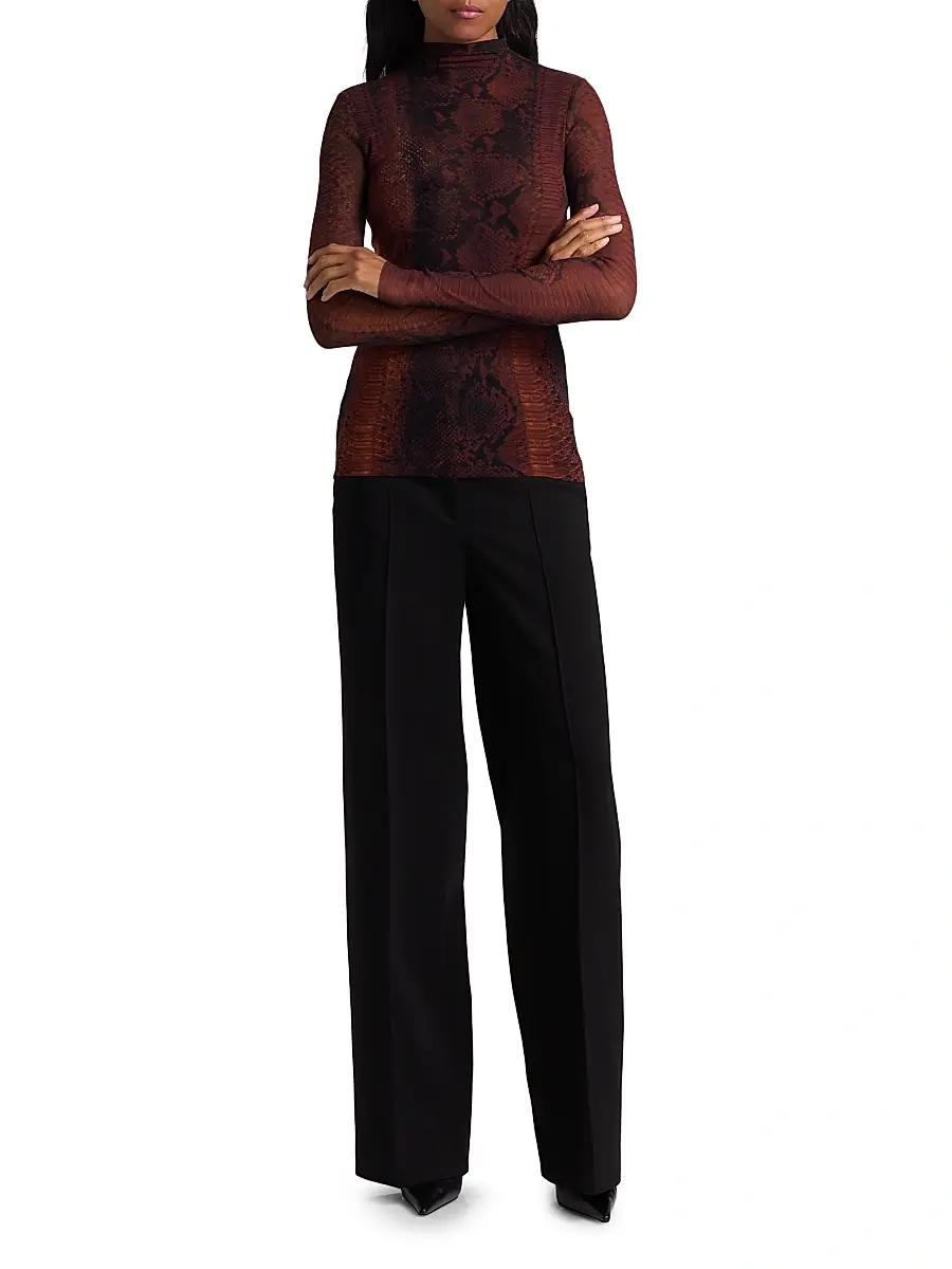 Jean Paul Gaultier Women's Snakeskin-Print Mesh Top | Thumbnail 2 Jean Paul Gaultier Women's Snakeskin-Print Mesh Top | Thumbnail 2