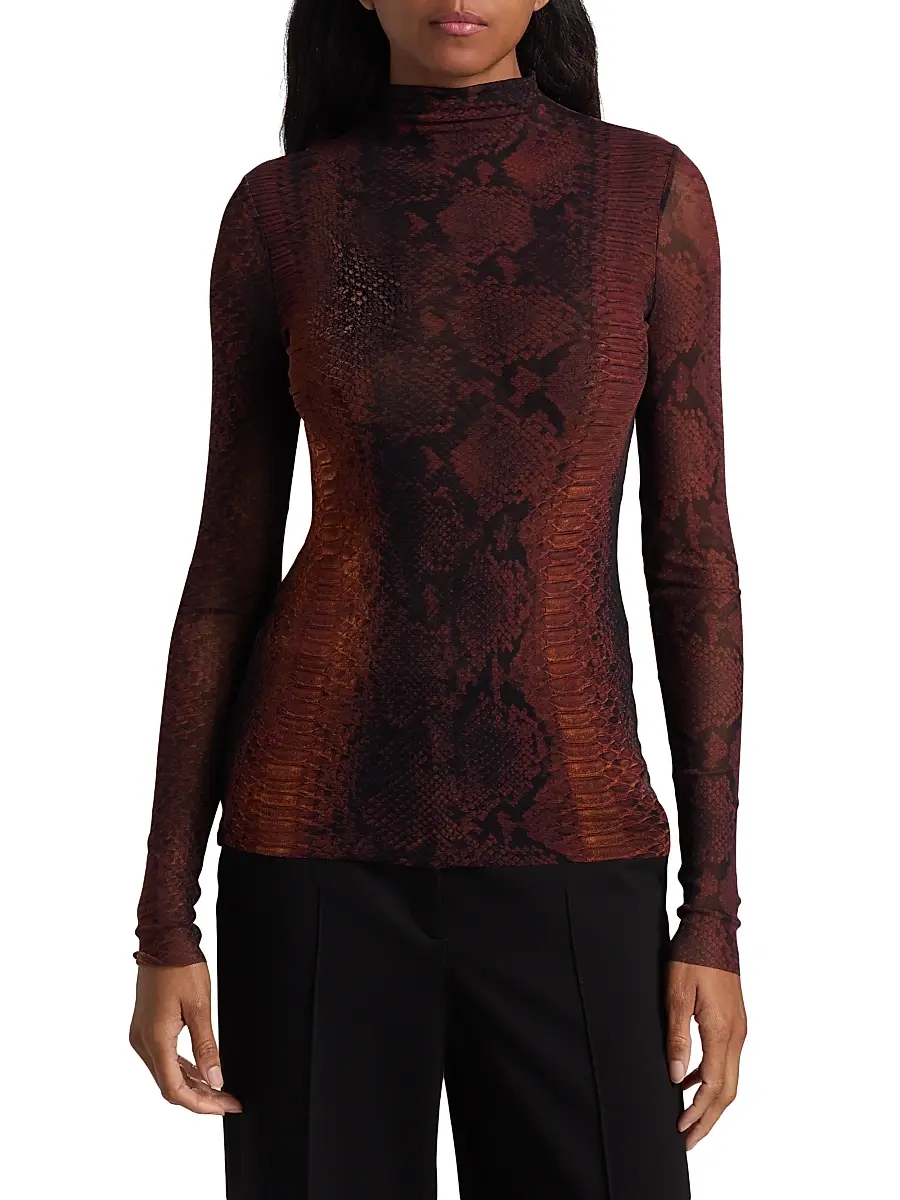 Jean Paul Gaultier Women's Snakeskin-Print Mesh Top | Thumbnail 3 Jean Paul Gaultier Women's Snakeskin-Print Mesh Top | Thumbnail 3
