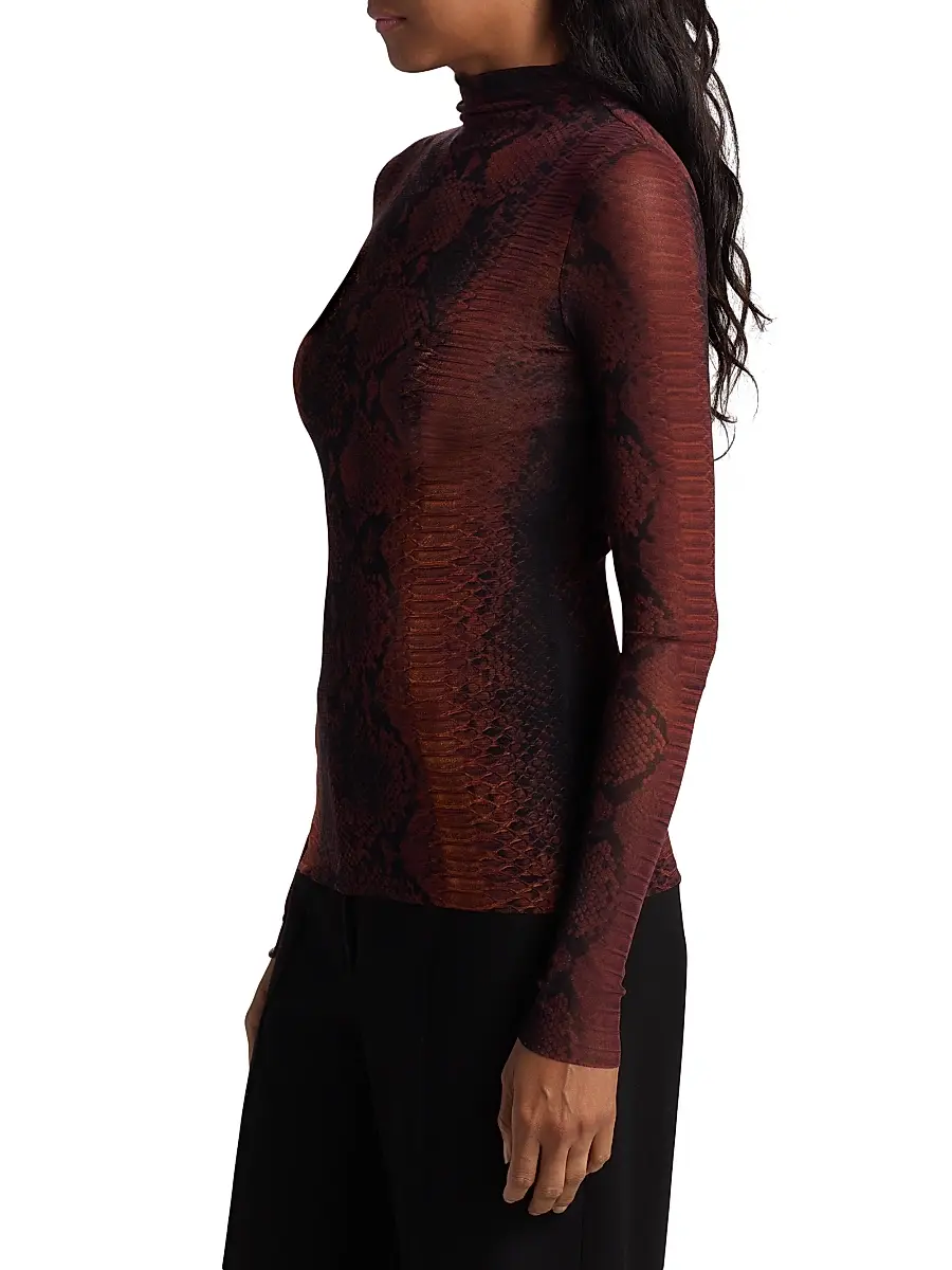 Jean Paul Gaultier Women's Snakeskin-Print Mesh Top | Thumbnail 4 Jean Paul Gaultier Women's Snakeskin-Print Mesh Top | Thumbnail 4