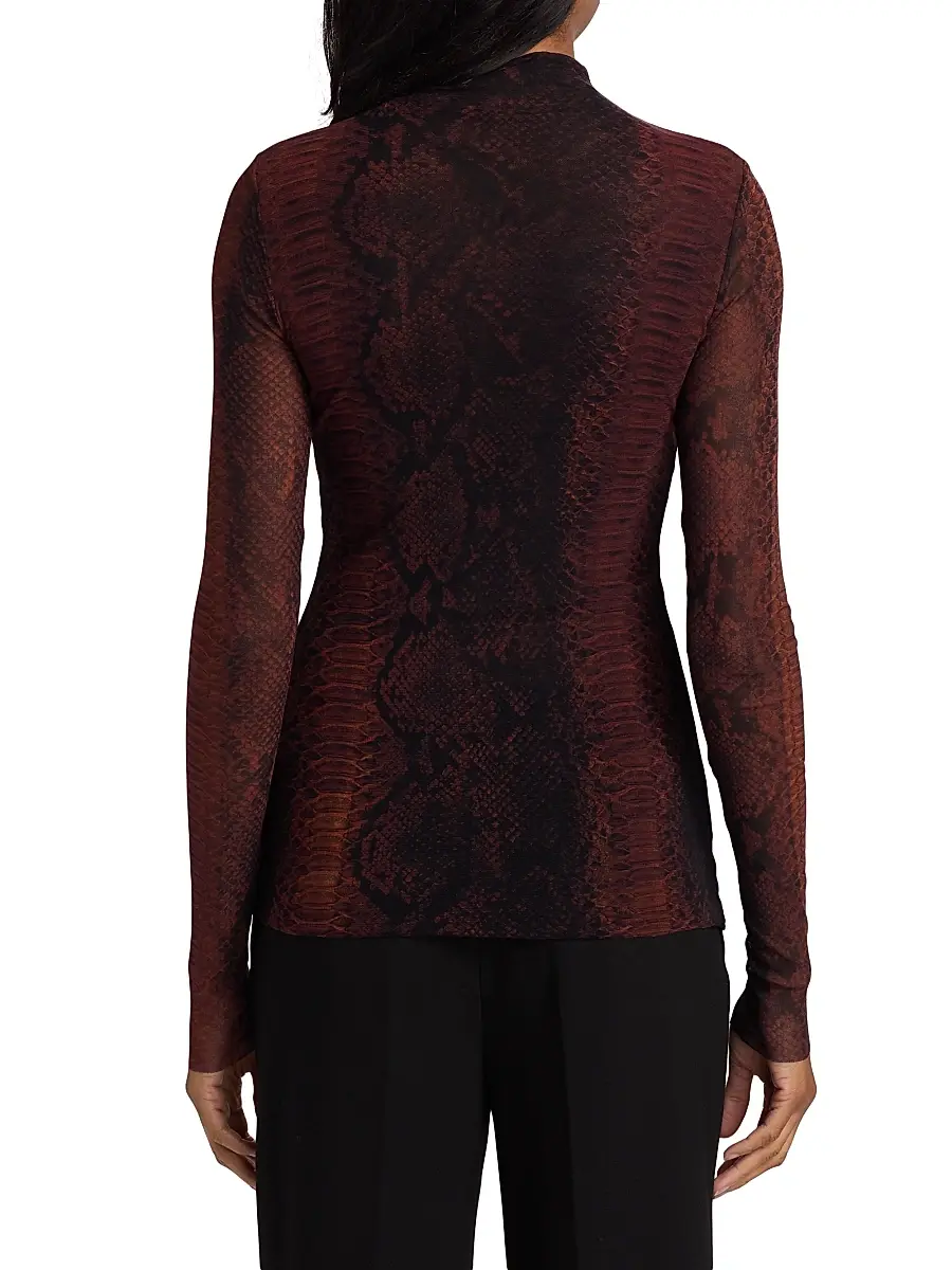 Jean Paul Gaultier Women's Snakeskin-Print Mesh Top | Thumbnail 5 Jean Paul Gaultier Women's Snakeskin-Print Mesh Top | Thumbnail 5
