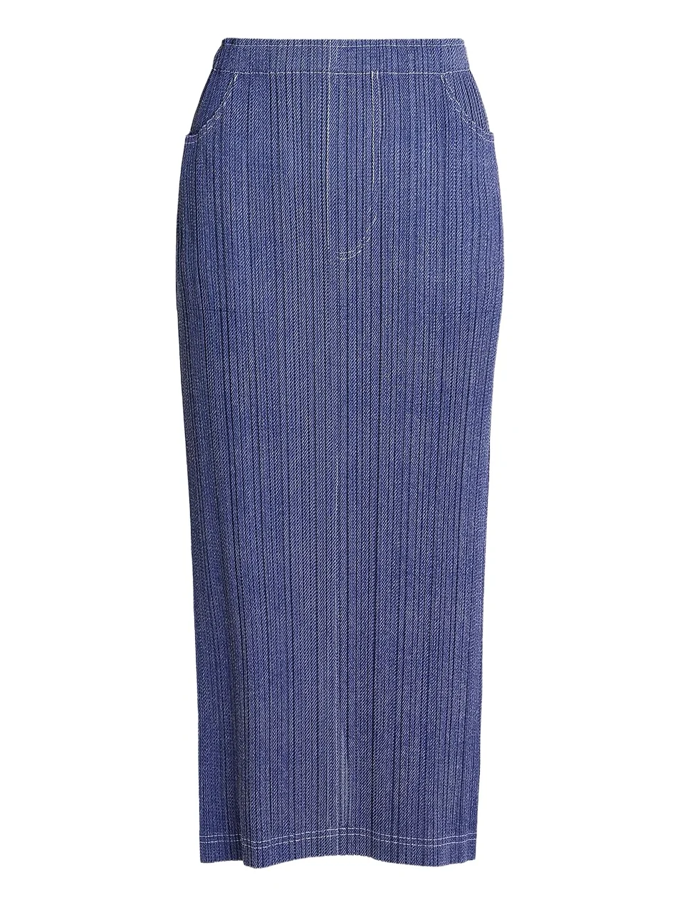 Women's Denim-Look Plissé Midi-Skirt Women's Denim-Look Plissé Midi-Skirt
