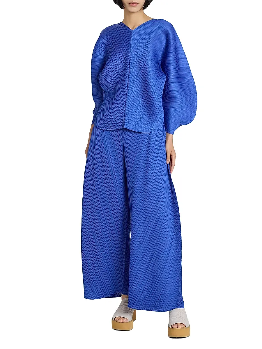 Pleats Please Issey Miyake Women's Coast Pleated Pants | Thumbnail 2 Pleats Please Issey Miyake Women's Coast Pleated Pants | Thumbnail 2