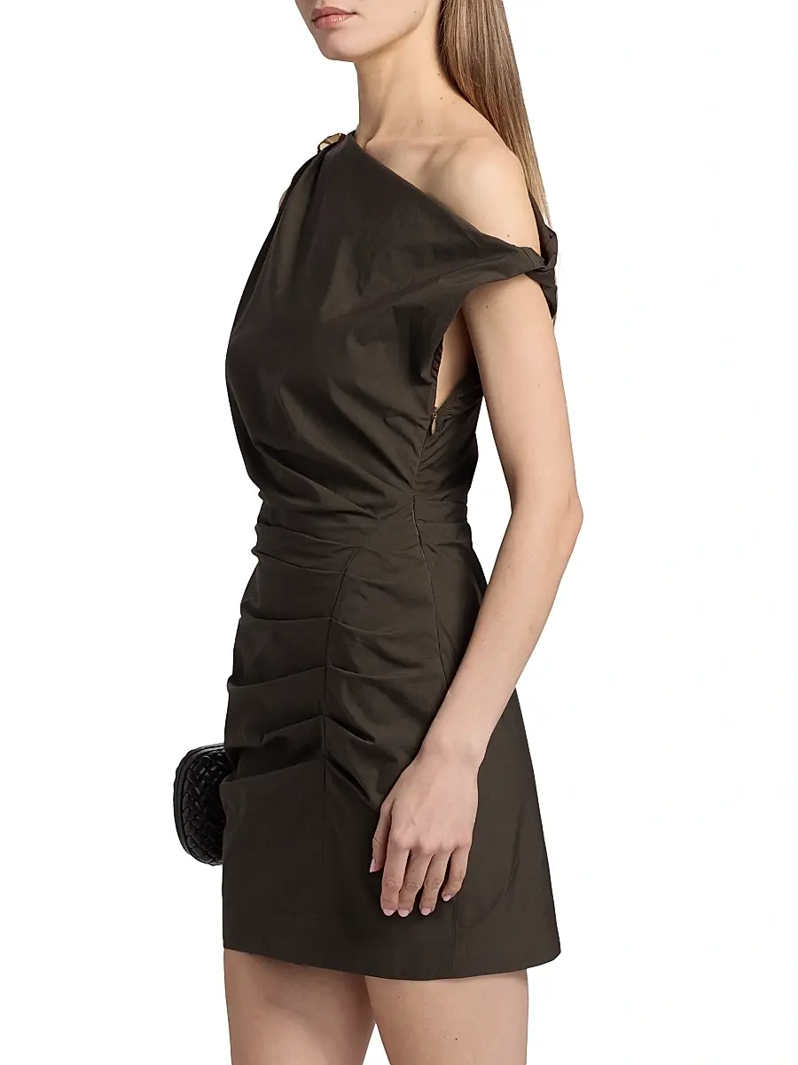 Ba&sh Women's Osiris Ruched Off-The-Shoulder Minidress | Thumbnail 4 Ba&sh Women's Osiris Ruched Off-The-Shoulder Minidress | Thumbnail 4
