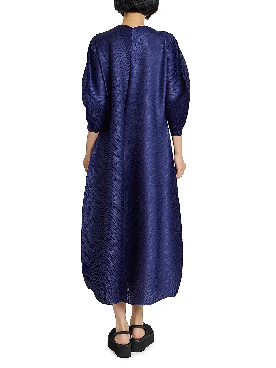Pleats Please Issey Miyake Women's Coast Pleated Midi-Dress | Thumbnail 5 Pleats Please Issey Miyake Women's Coast Pleated Midi-Dress | Thumbnail 5