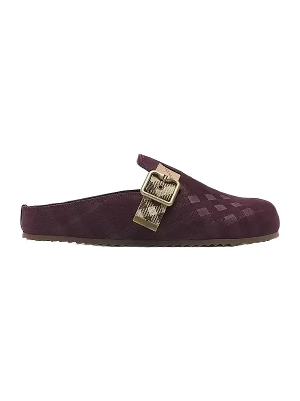 Burberry Women's Check Suede Urchin Clogs