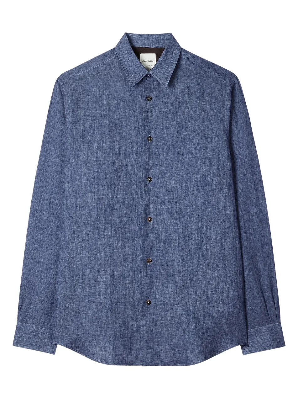 Paul Smith Men's Regular-Fit Linen Shirt