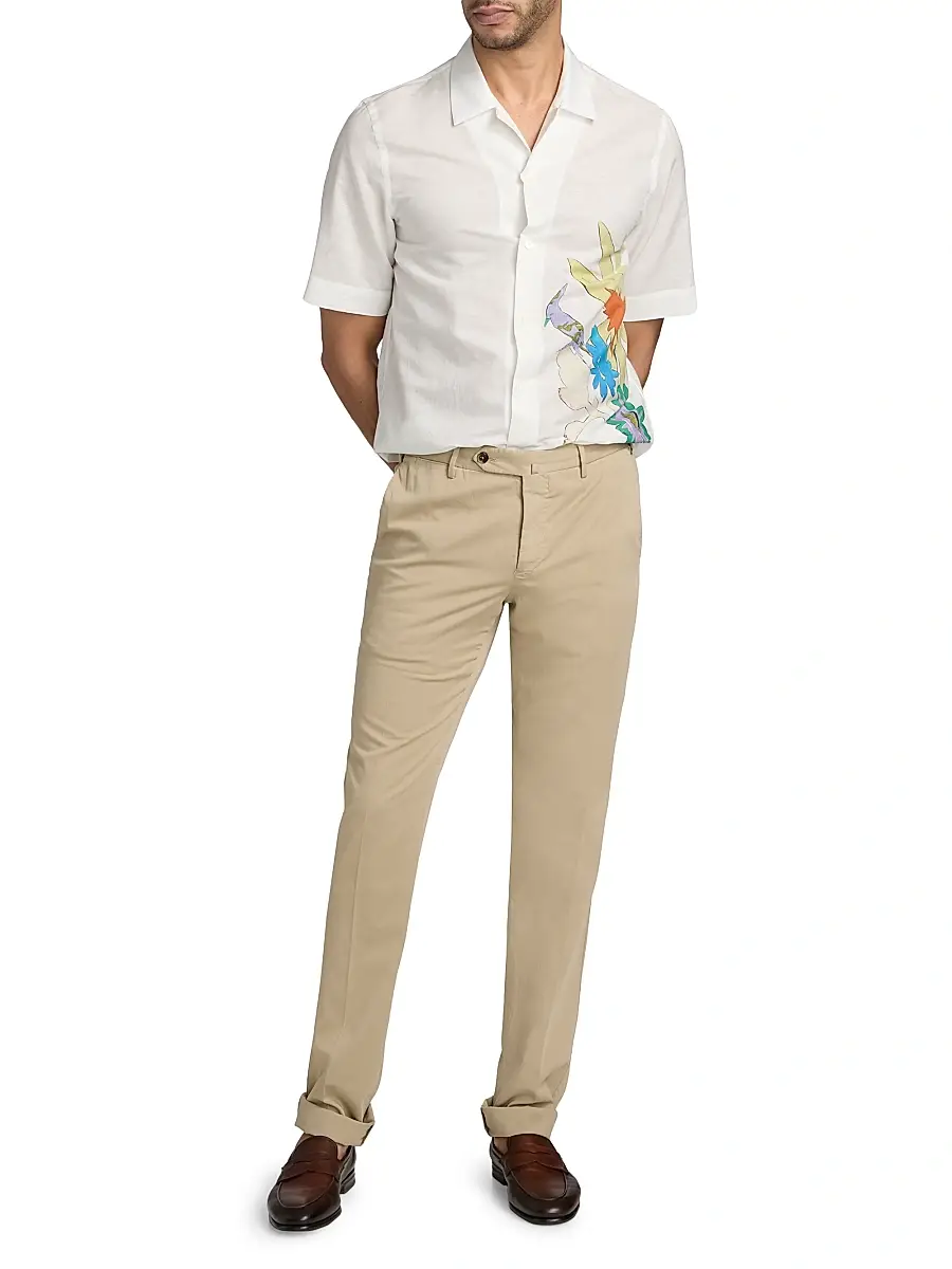 Paul Smith Men's Bird & Flowers Camp Shirt | Thumbnail 2 Paul Smith Men's Bird & Flowers Camp Shirt | Thumbnail 2