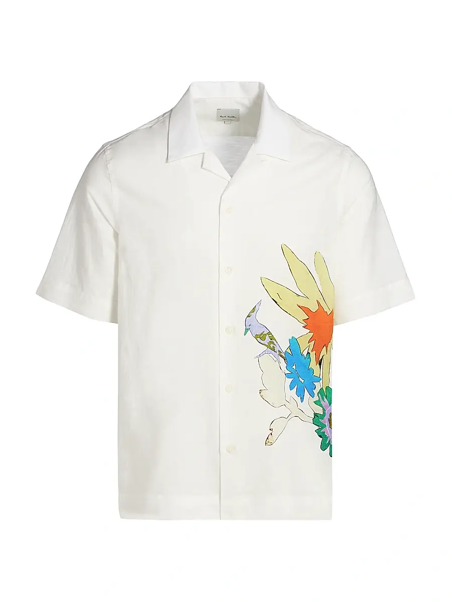 Men's Bird & Flowers Camp Shirt Men's Bird & Flowers Camp Shirt