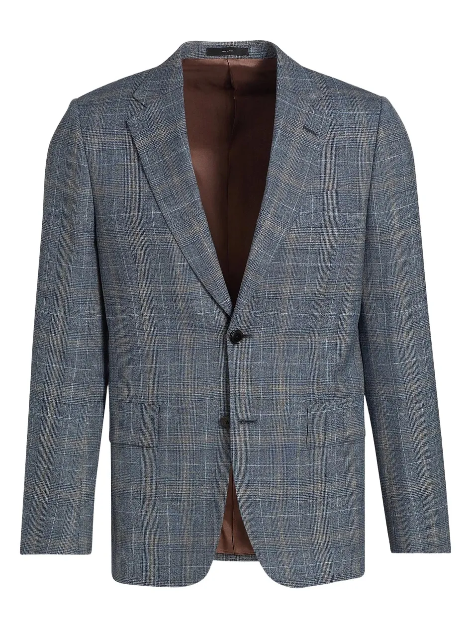Paul Smith Men's Glen Plaid Wool-Blend Tailored-Fit Jacket