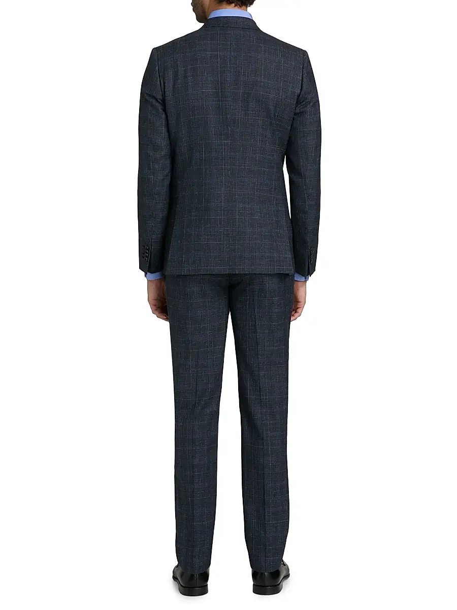 Paul Smith Men's Soho-Fit Tailored Wool-Silk-Linen Suit | Thumbnail 5