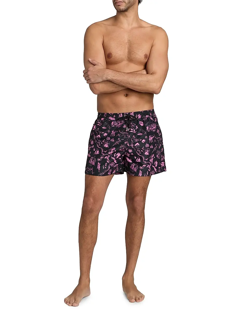 Paul Smith Men's Travel Stories Swim Shorts | Thumbnail 2